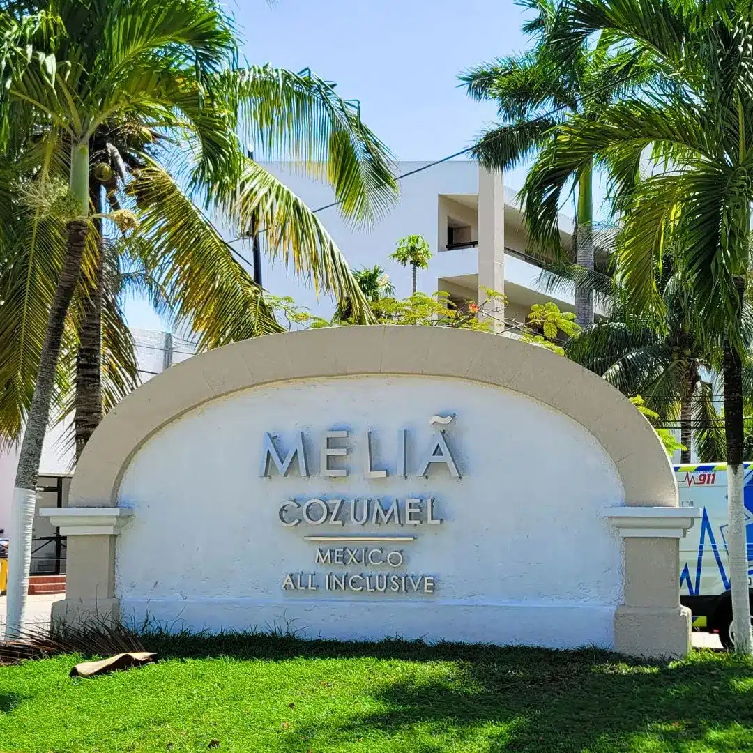 Melia Cozumel resort with calm waters, kids club, and relaxing atmosphere.