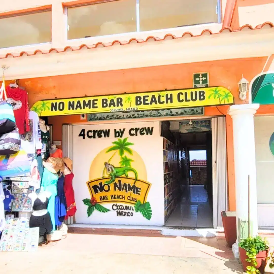 No Name Bar, Cozumel, near Punta Langosta cruise port.